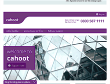 Tablet Screenshot of cahoot.com